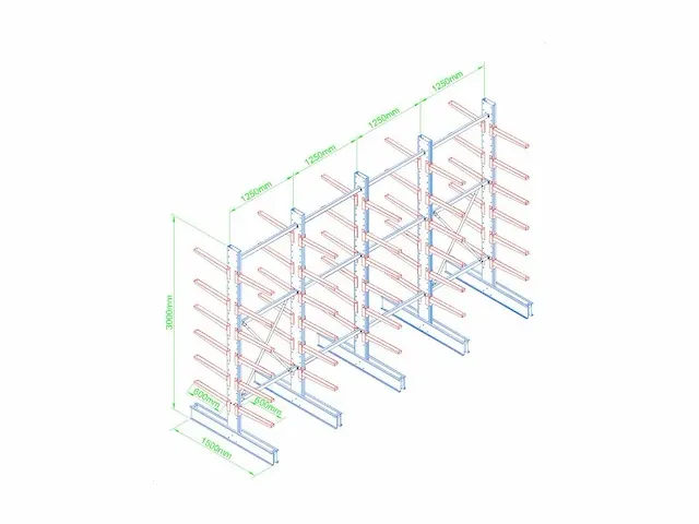 Draagarmstelling vamm-rack - afbeelding 2 van  2