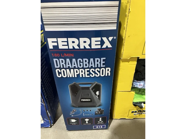 Draagbare compressor, ferrex, grijs - afbeelding 3 van  3
