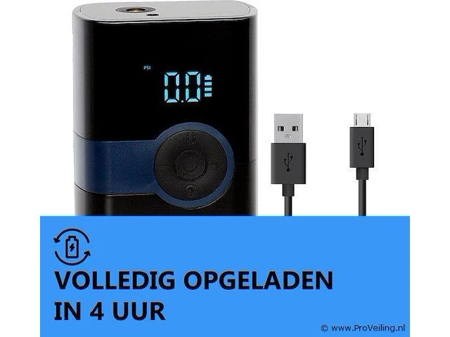 Draagbare compressor/powerbank tot 3bar - afbeelding 4 van  5