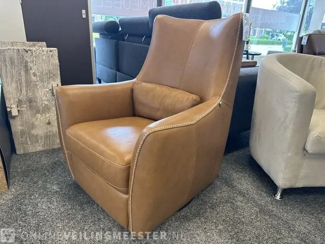 Draaifauteuil domicil, cognac - afbeelding 1 van  6