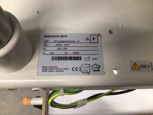 Dräger - babytherm 8010 - babywarmer - afbeelding 4 van  4