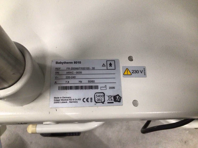 Dräger - babytherm 8010 - babywarmer - afbeelding 4 van  4