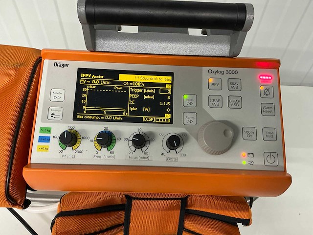 Dräger - oxylog 3000 - beademingsapparaat - afbeelding 5 van  6