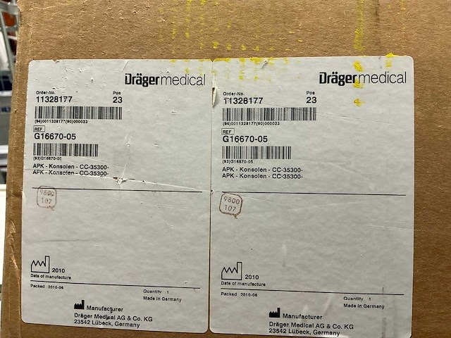 Dräger - trolley plateau (3x) - afbeelding 4 van  4