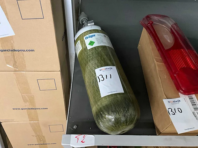 Dräger 6 ltr luchttank - afbeelding 1 van  2