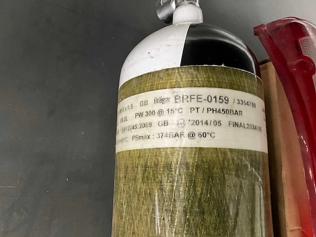 Dräger 6 ltr luchttank - afbeelding 2 van  2