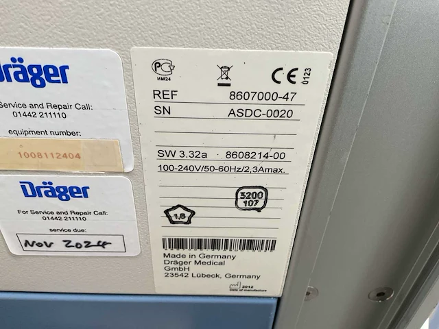 Dräger fabius gs premium anesthesia unit - afbeelding 9 van  9