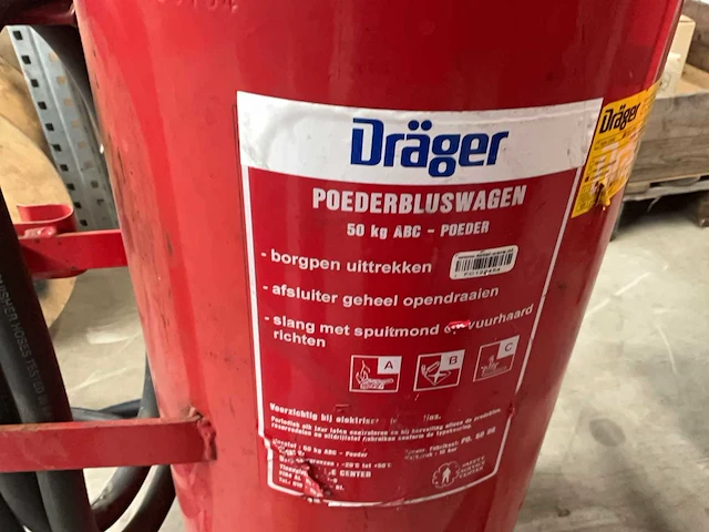 Dräger poederblusser brandblusser - afbeelding 6 van  7