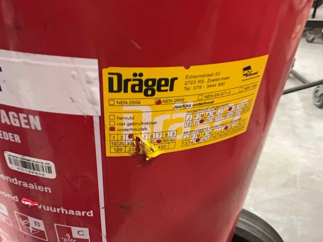 Dräger poederblusser brandblusser - afbeelding 7 van  7