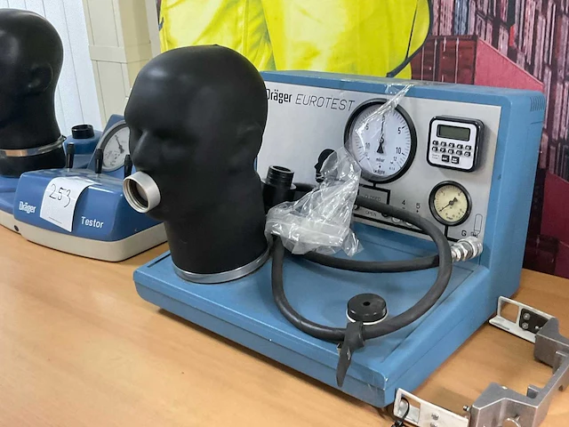 Dräger testor / eurotest adembescherming testapparaat divers (2x) - afbeelding 4 van  8