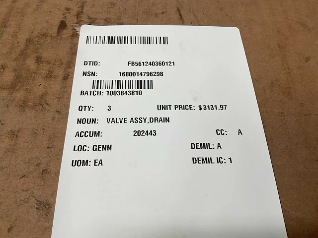 Drain valve assembly - afbeelding 6 van  6