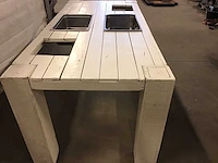 Drankentafel hout wit - afbeelding 3 van  4