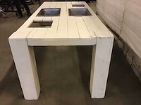 Drankentafel hout wit - afbeelding 4 van  4