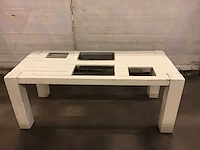 Drankentafel hout wit - afbeelding 1 van  4