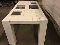 Drankentafel hout wit - afbeelding 4 van  4