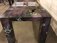Drankentafel hout zwart ufo - afbeelding 4 van  4
