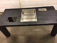 Drankentafel hout zwart - afbeelding 2 van  4