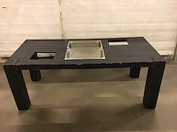 Drankentafel hout zwart - afbeelding 1 van  4