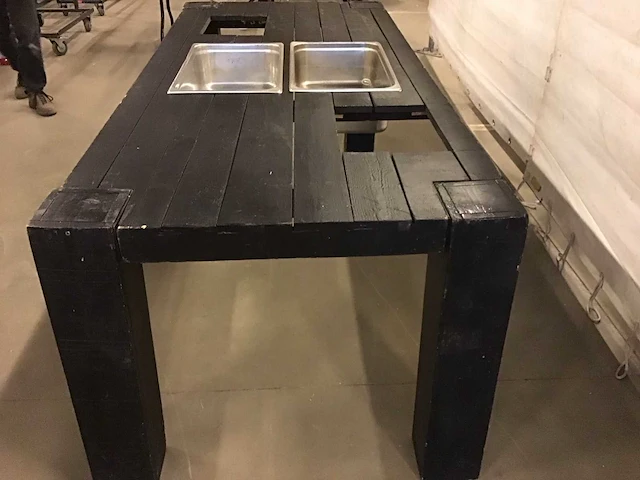 Drankentafel hout zwart - afbeelding 4 van  4