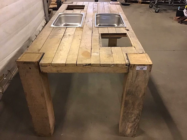 Drankentafel hout - afbeelding 2 van  3