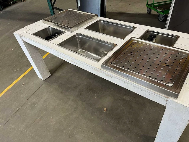Drankentafel steigerhout (wit) - afbeelding 10 van  11