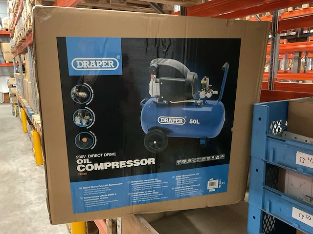 Draper - da50/207/eu - 50l luchtcompressor - afbeelding 2 van  2