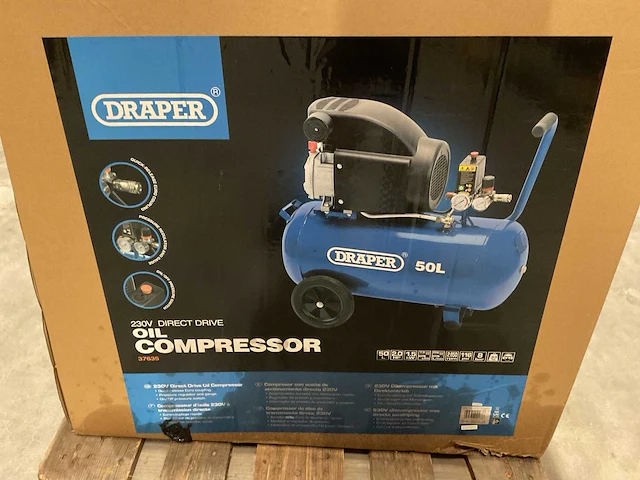 Draper - da50/207/eu - 50l luchtcompressor - afbeelding 2 van  2