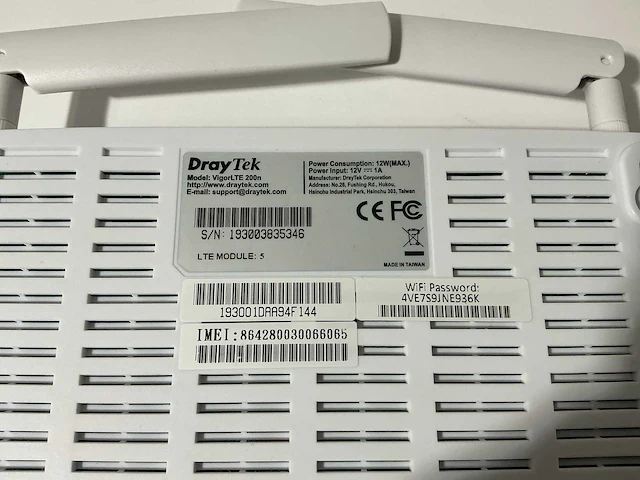 Draytek - vigorlte 200n lte (4g) modem (6x) - afbeelding 2 van  2