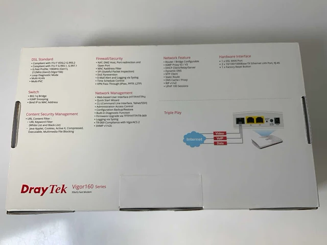 Draytek (vigor165) vdsl2 35b supervectoring modems (7x) - afbeelding 6 van  8