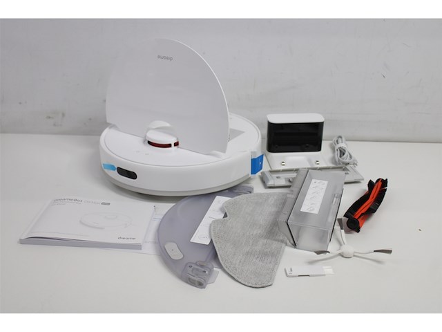 Dreame d9 max robotstofzuiger en dweil ldsnavigatie kaarten van meerdere vloeren gedetailleerde appbediening en alexatapijt harde vloeren en huisdierhaar wit - afbeelding 4 van  5