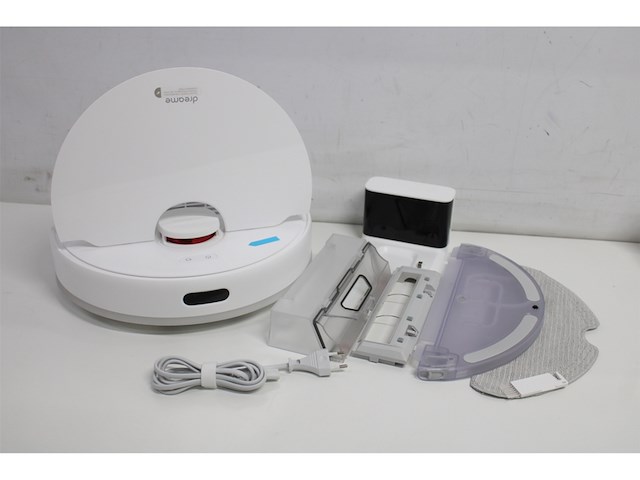 Dreame d9 max robotstofzuiger en dweil met ldsnavigatie kaarten van meerdere vloeren gedetailleerde appbediening en alexa tapijt harde vloeren en huisdierhaar wit - afbeelding 5 van  6