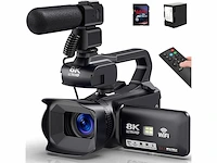 Dreanni 8k 64mp videocamera camcorder 18x digitale zoom irnachtzicht wifi videocamera voor youtube - afbeelding 1 van  1
