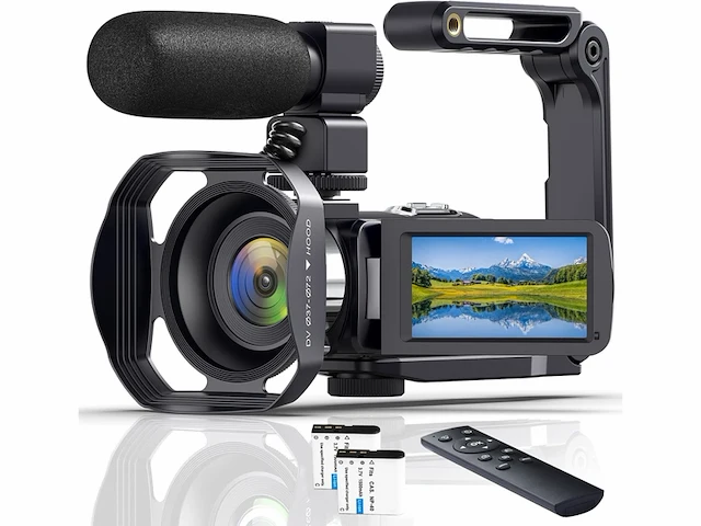 Dreanni videocamera 8k 64mp 18x digitale zoom ir-nachtzicht vloggingcamera met 32 gb sd-kaart - afbeelding 1 van  1