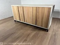 Dressoir – beton+eiken – metalen onderstel - afbeelding 1 van  8