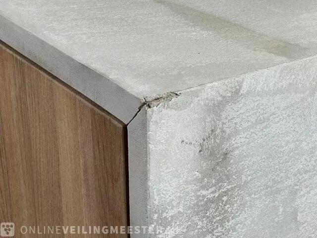 Dressoir – beton+eiken – metalen onderstel - afbeelding 4 van  8