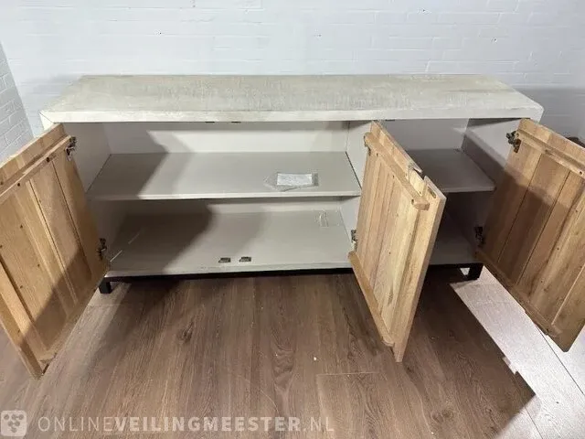 Dressoir – beton+eiken – metalen onderstel - afbeelding 6 van  8