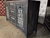 Dressoir chesterfield, bronx, grijs - afbeelding 3 van  9