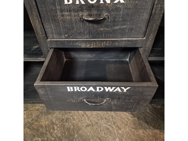 Dressoir chesterfield, bronx, grijs - afbeelding 5 van  9