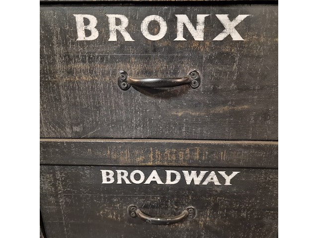 Dressoir chesterfield, bronx, grijs - afbeelding 7 van  9