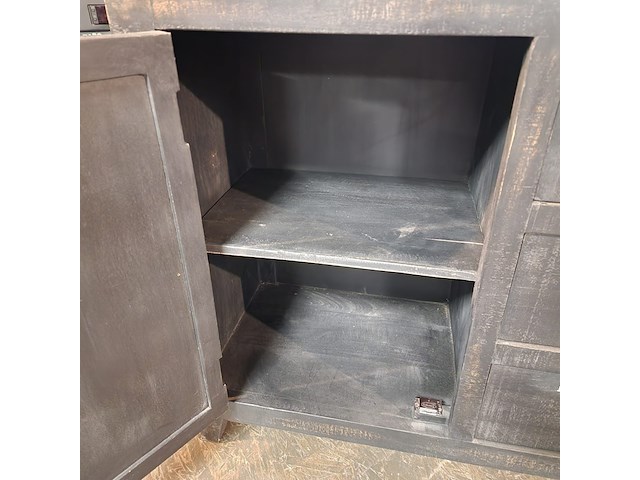 Dressoir chesterfield, bronx, grijs - afbeelding 9 van  9