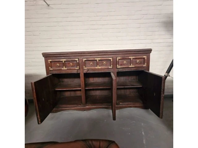 Dressoir chesterfield, bruin - afbeelding 3 van  4