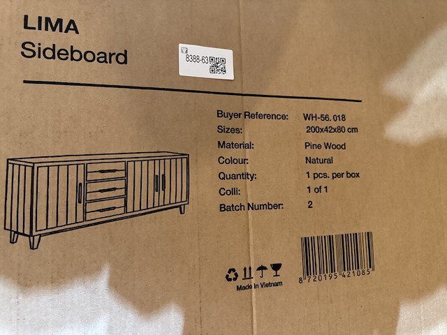 Dressoir, label51, lima, naturel - afbeelding 5 van  5