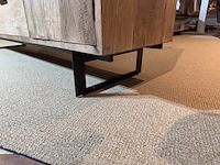 Dressoir, naturel eikenhout, zwart metalen onderstel - afbeelding 6 van  6