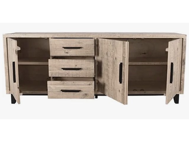 Dressoir, naturel grenenhout - afbeelding 2 van  5