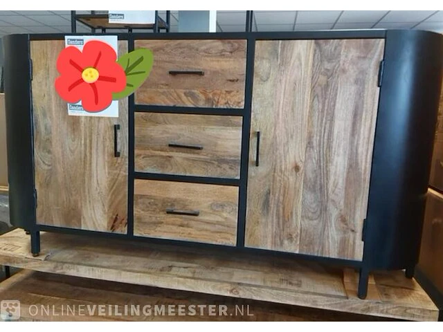Dressoir ronde hoeken, mango - afbeelding 1 van  1