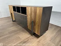 Dressoir – teakhout – metalen onderstel - afbeelding 2 van  7