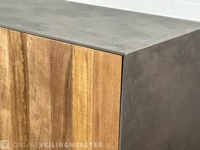 Dressoir – teakhout – metalen onderstel - afbeelding 3 van  7