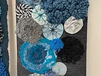 Drie akoestisch wandpanelen blues balls. verkoopprijs € 1.195,=. afmeting per stuk 80 x 47,5 x 5 cm. divers... - afbeelding 5 van  5