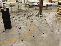 Drie beurswanden/pop-up-displays ten behoeve van fotowanden/presentaties in diverse maten en uitvoeringen w... - afbeelding 1 van  4