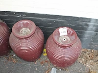 Drie decoratieve vazen. hoogte 50 cm. - afbeelding 2 van  2